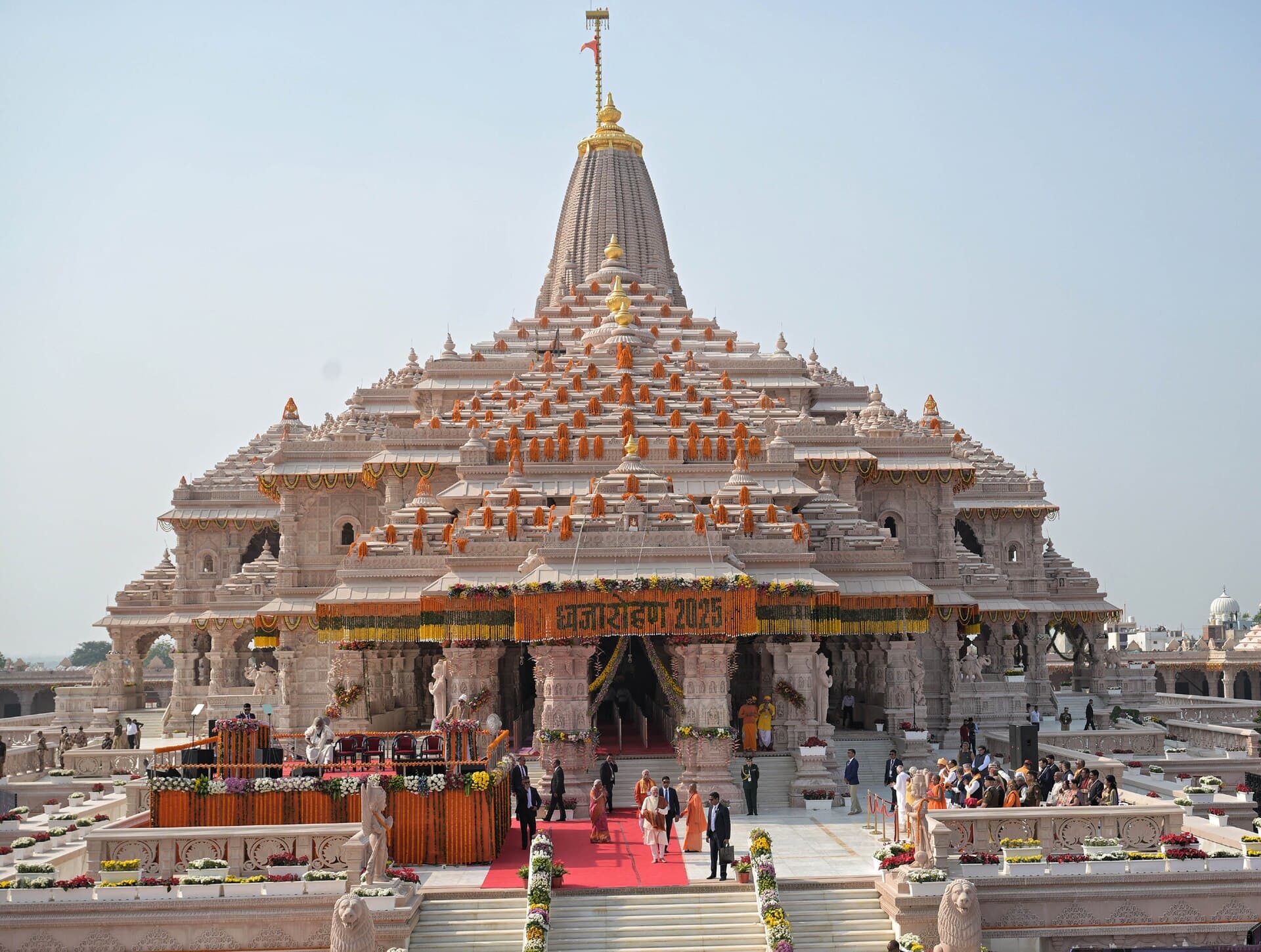 The Shri Ram Janmabhoomi Mandir at Ayodhya, standing on the site the ASI's excavations confirmed had been sacred for centuries